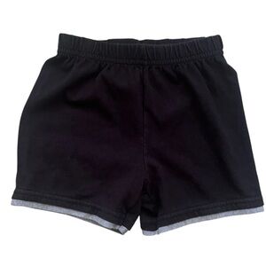 Garanimals casual play sports black shorts Boys 18 M pullon elastic waist string